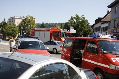 Birkenfeld: Dachstuhlbrand ueber Gemeindebibliothek